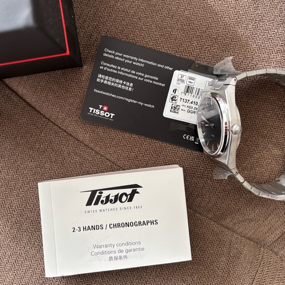 Tissot PRX Silver and Black Watch - Picture 11 of 12